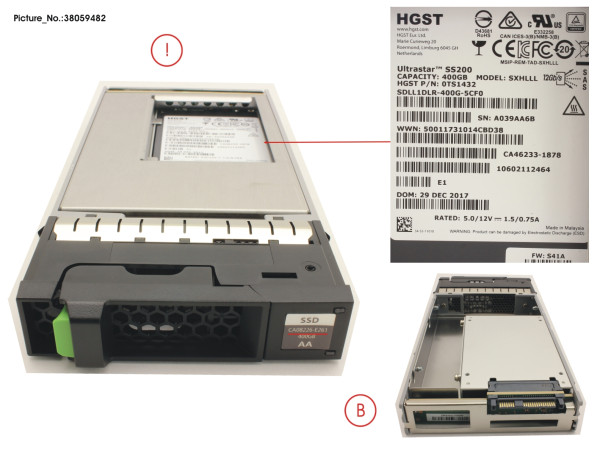 DX S3/S4 SSD SAS 3.5' 400GB 12G