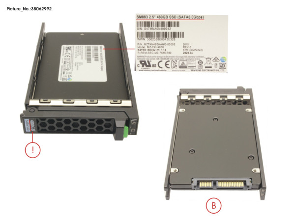 SSD SATA 6G 480GB MIXED-USE 2.5' H-P EP