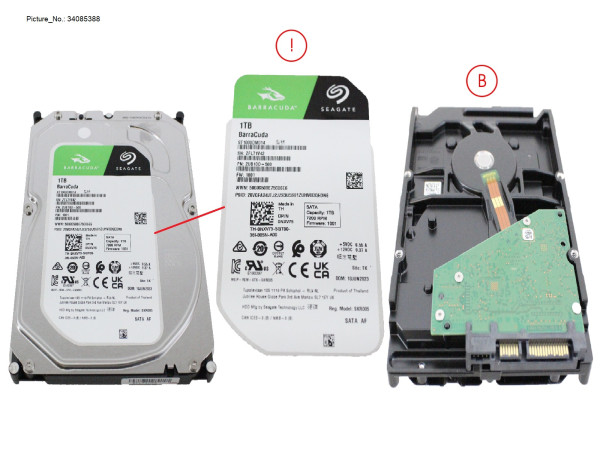 HDD 1TB 3.5 S3 7,2K 4K