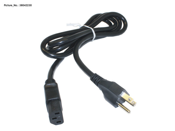 CABLE POWERCORD (USA,CDN),1.8M,BLACK