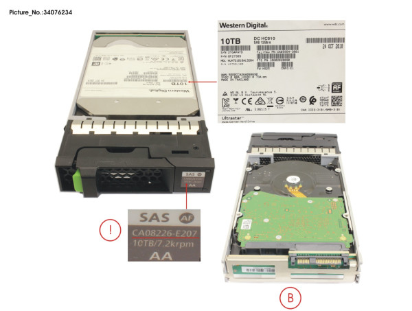 DX S4 HD DRIVE 3.5' 10TB 7. 2K AF