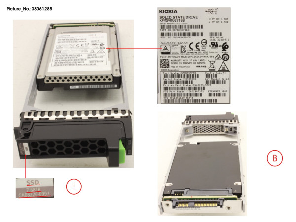 DX S3/S4 SED SSD SAS 2.5' 7.68TB 12G