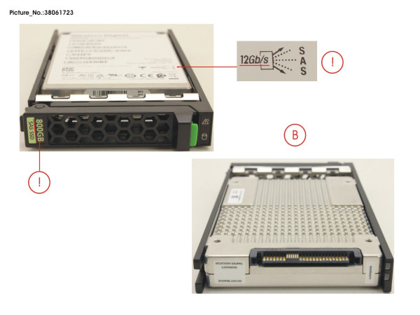 SSD SAS 12G 800GB MIXED-USE 2.5' H-P EP