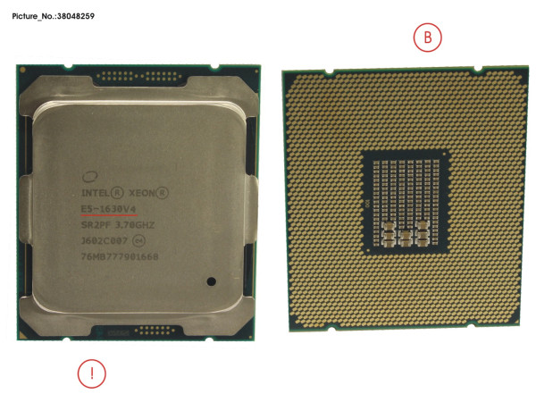 CPU XEON E5-1630V4 3.7GHZ 14,0" W