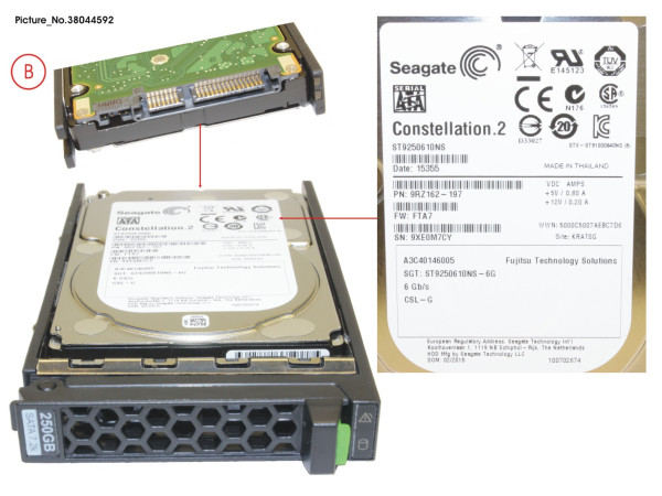 HD SATA 6G 250GB 7.2K HOT PL 2.5' BC