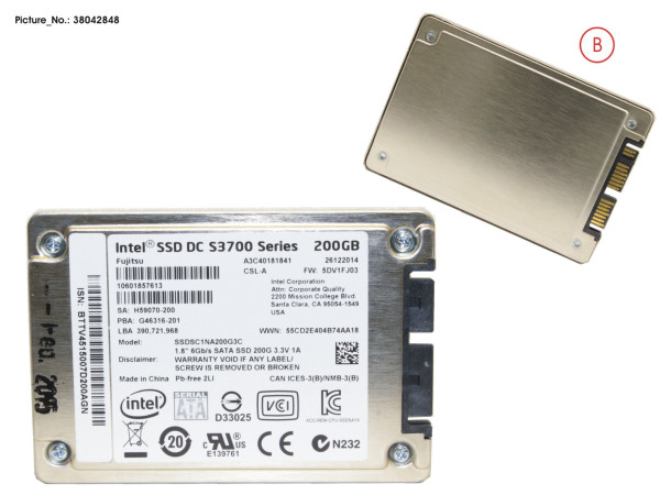 SSD SATA 6G 200GB MAIN 1.8' N H-P EP