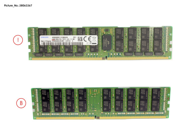 64GB 4RX4 DDR4-2933 LR ECC