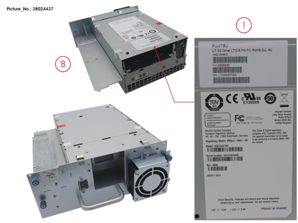 ET LT S2 DRIVE FC LTO-5 FH ROHS SPARES