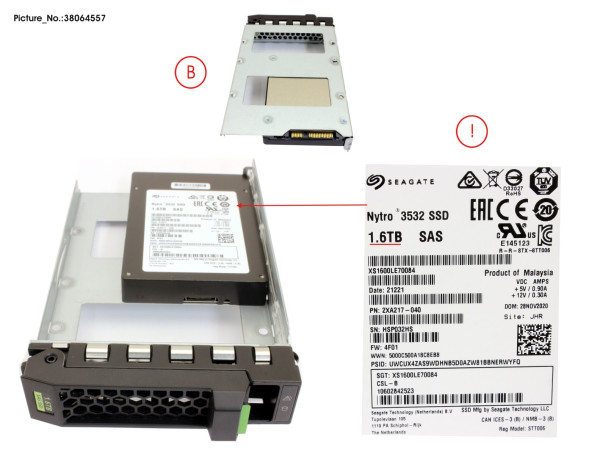 SSD SAS 12G MU 1.6TB IN LFF SLIM