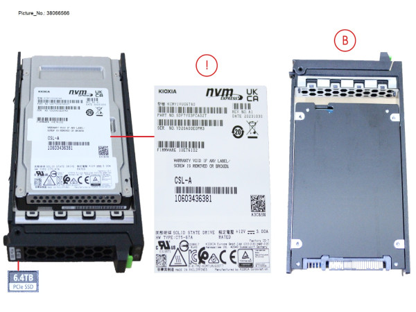 SSD PCIE5 SFF MU 6.4TB