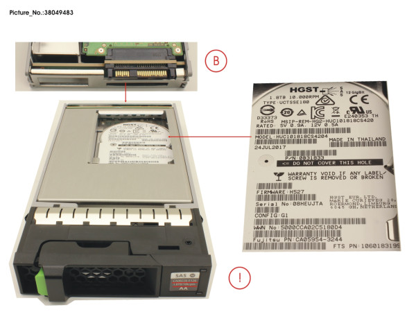 DX60 S4 HD DRIVE 3.5'1.8TB 10K