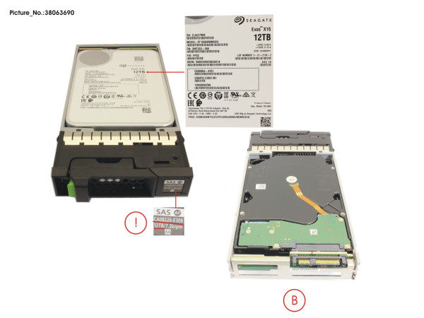 DX NLSAS HD DRIVE 3.5 12TB 7.2K