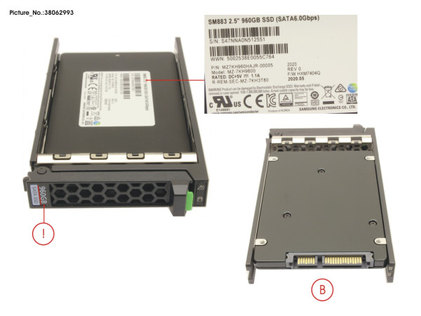 SSD SATA 6G 960GB MIXED-USE 2.5' H-P EP