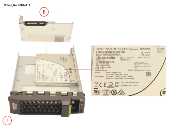 SSD SATA 6G 800GB WRITE-INT. 3.5' H-P EP