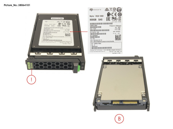 SSD SAS 12G MU 800GB IN SFF SLIM