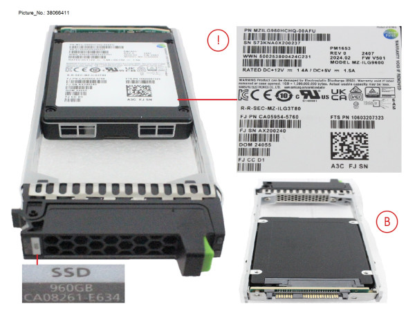 DX/AF SSD SAS 2.5" 960GB 12G