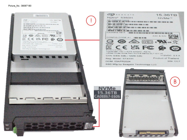 DXS6 SSD NVME 2.5" 15.36TB