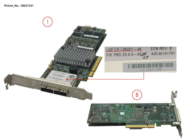 RAID CTRL SAS LSI9286CV-8E