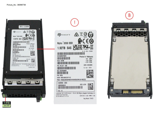 SSD SAS 12G RI 1.92TB IN SFF SLIM