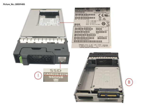 DX S3/S4 SSD SAS 3.5' 960GB 12G