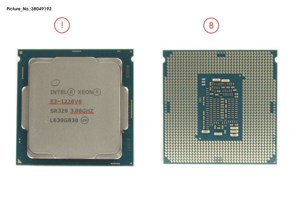 CPU XEON E3-1220V6 3.0GHZ 72W