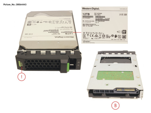 HD SAS 12G 12TB 7K2 512E HOT PL LFF BC