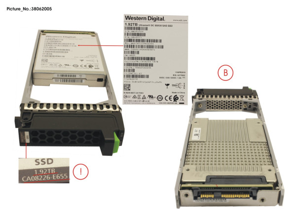 DX S3/S4 SSD SAS 2.5" 1.92TB DWPD1 12G