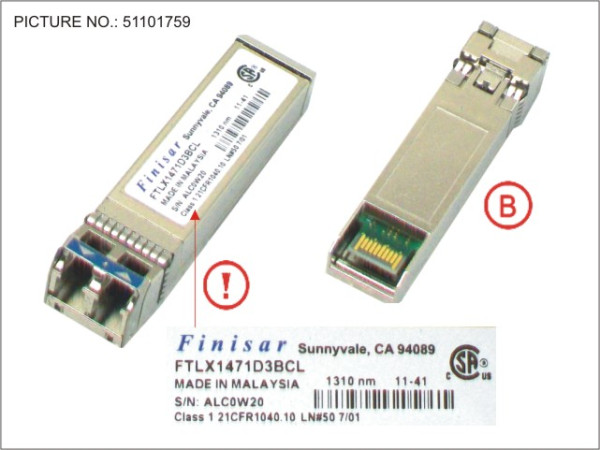 SFP+ MODULE SINGLE MODE FIBER 10GBE LR