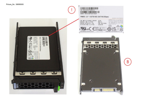 SSD SATA 6G RI 1.92TB SFF FOR NUTANIX