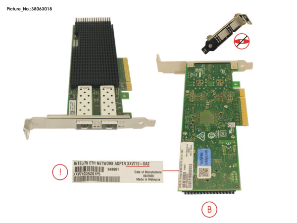 PLAN EP XXV710-DA2 25GB 2P SFP28 LP, FH