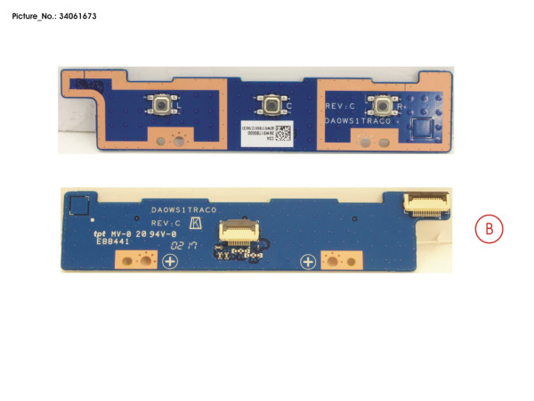 SUB BOARD, TP BUTTONS