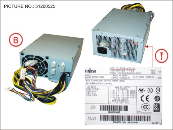 POWER SUPPLY 800W 90+