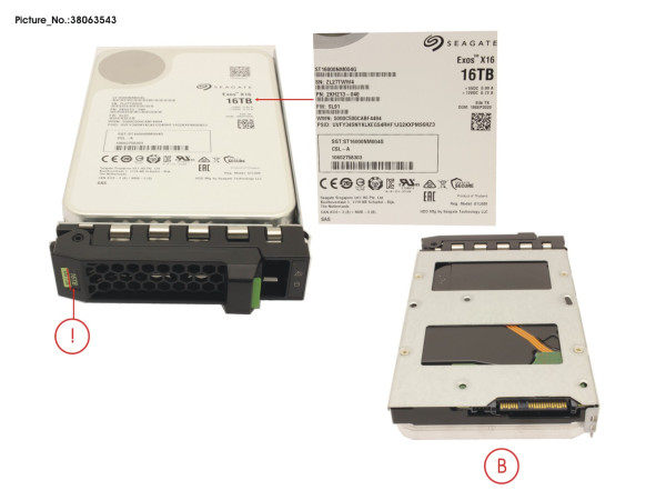 HD SED SAS 12G 16TB 7K2 512E LFF BC