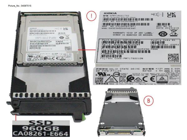 DX/AF SSD SAS 2.5" 960GB 12G