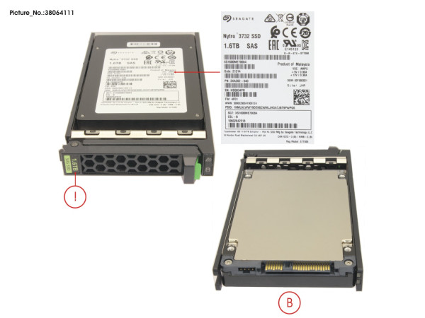 SSD SAS 12G WI 1.6TB IN SFF SLIM