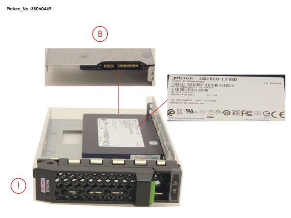 SSD SATA 6G 960GB READ-INT. 3.5' H-P EP