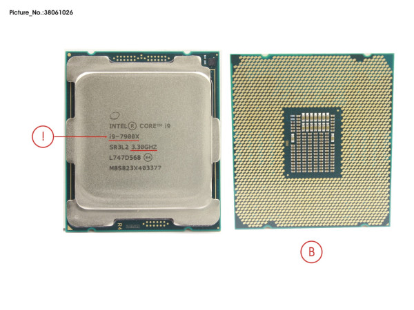 CPU CORE I9-7900X 3.3GHZ 14,0" W