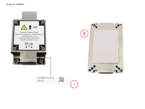 RX2540M7 2U CPU HEATSINK