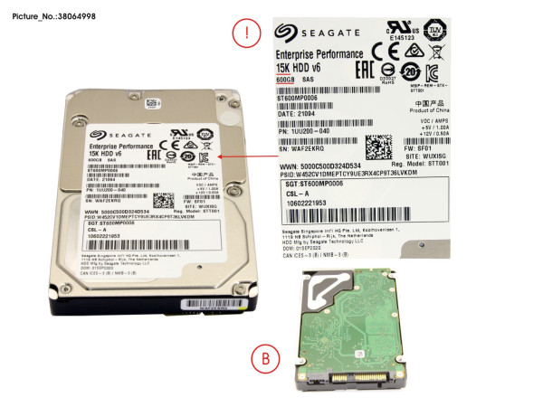 HD SAS 12G 600GB 15K SFF HP EP