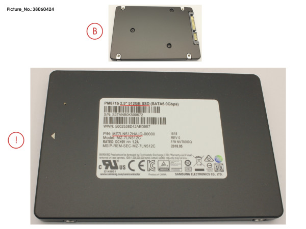 SSD S3 512GB 2.5 SATA (7MM)