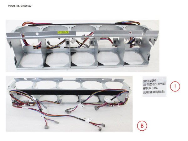 FAN CAGE WITH CABLES