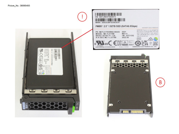 SSD SATA 6G 1.92TB MU SFF FOR NUTANIX