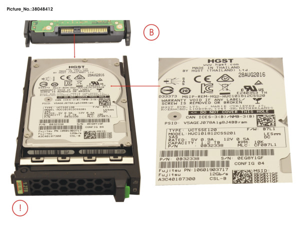 HD SAS 12G 1.2TB 10K 512N SED H-PL 2.5'