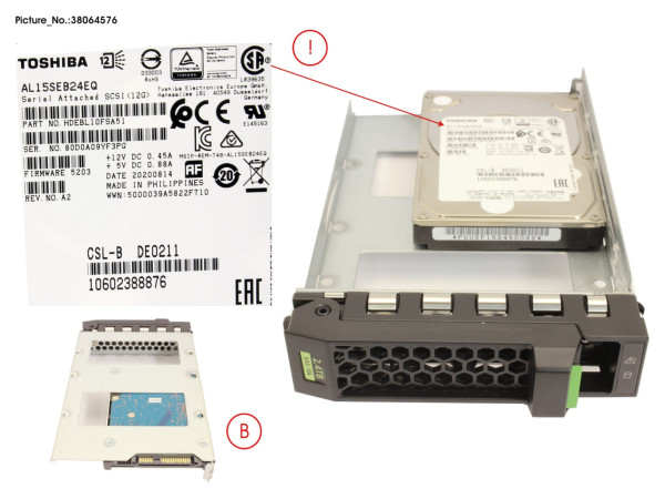 HD SAS 12G 2.4TB IN LFF SLIM