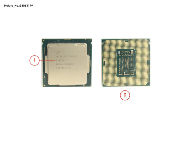 CPU XEON E-2224 3.4GHZ 71W