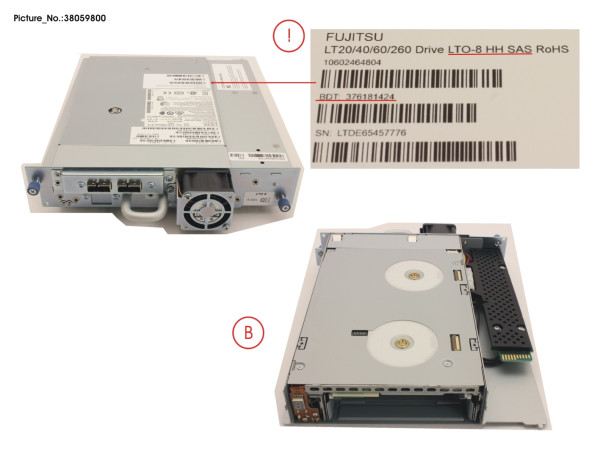 ET LT LTO-8 HH SAS DRIVE ASSY