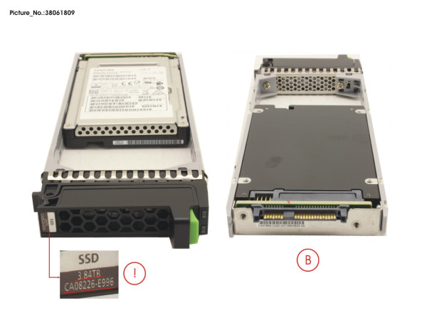 DX S3/S4 SED SSD 2.5" 3.84TB DWPD1 12G