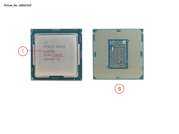 CPU XEON E-2278G 3.4GHZ 80W