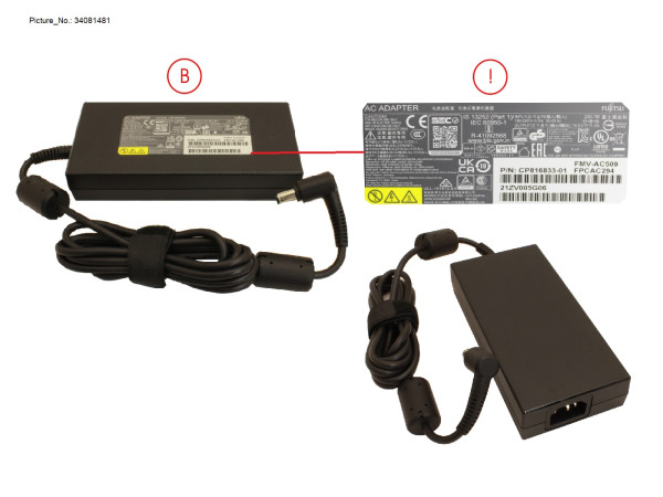 AC-ADAPTER 19,5V 230W (3-PIN) UKCA TCO9