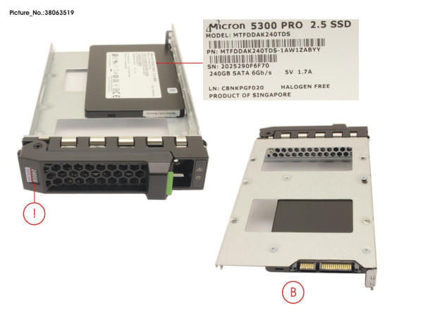 SSD SATA 6G RI 240GB IN LFF SLIM